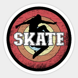 SK8 Vintage Skate Design For Skaters Skateboarding Sticker